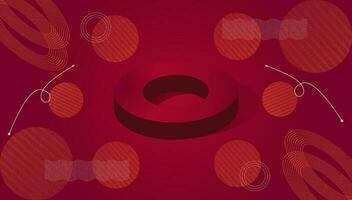 Abstract luxury lines artistic maroon background vector