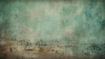 Green gray cement concrete texture, grunge rough old stain gray background, vintage backdrop studio design. photo