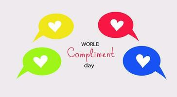 People exchange positive emotions and messages, compliment day vector