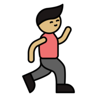 hombre corriendo maratón png
