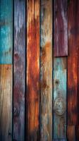 vistoso antiguo de madera paneles resumen resistido belleza. ai generativo foto