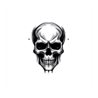 Beautiful Skull Silhouette png