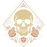 Beautiful Skull Silhouette png