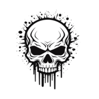 Beautiful Skull Silhouette png