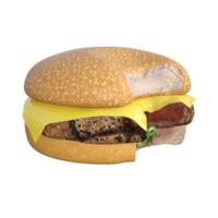 Burger isoated 3d rendering png