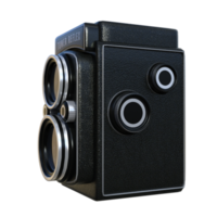 oud camera geïsoleerd 3d png