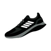 Running shoes concept. Flat design. Vector illustration. Sport shoes in flat style. Sport shoes side view. Fashion sport.