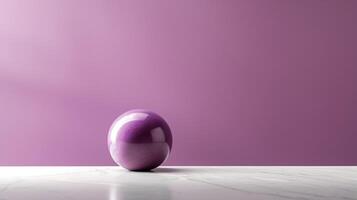 un maravilloso imagen de un minimalista púrpura, exhibiendo el mágico elegancia encontró en sencillez. ai generativo foto