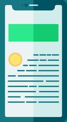 Online Statement In Smartphone Icon.