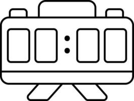 Digital Clock Icon In Thin Line Art. vector