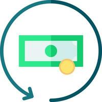 Money Back Icon In Flat Style. vector