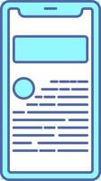 Online Statement In Smartphone Icon. vector