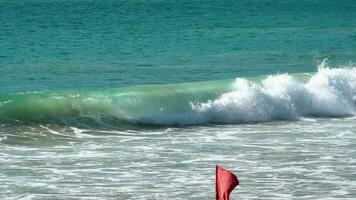 Tidal waves in the ocean near Nai Harn Beach video