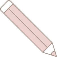 Isolated Pencil Icon In Pink And White Color. vector
