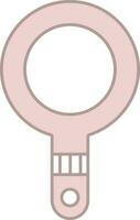 Illustration Of Search Icon In Pink And White Color. vector