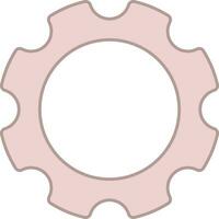 Setting Or Setup Icon In Pink And White Color. vector