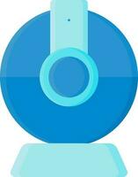 Web Camera Icon In Blue Color. vector