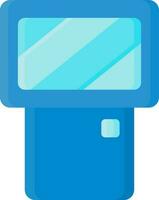 Camera Flashlight Icon In Blue Color. vector