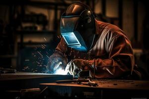 Welding, welder, soldering man Photography. photo