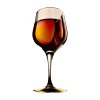 Glass for wine and whiskey realistic glass png