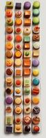 Colorful dozens of French assortment of petits fours. photo