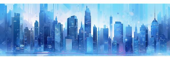 City, background, flat design, horizontal composition, architecture. photo