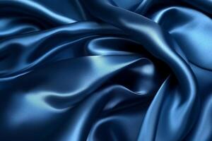 Blue silk background stock photo. photo