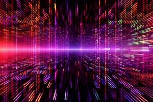 abstract Stripes neon color Background. photo