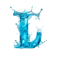 agua letra l ai generado png