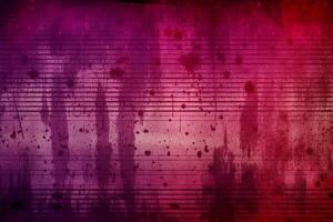 Aged effect overlay. Old film texture. Purple red gradient background with dust scratches. photo