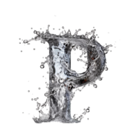 water letter P png