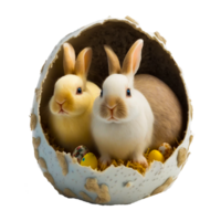 Ostern Hase Hase Korb ai generiert png