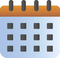 Colorful Calendar Icon In Flat Style. vector