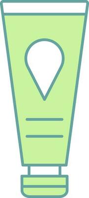 Paint Tube Icon In Green And White Color.
