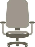 Office Chair Icon Or Symbol In Gray Color. vector