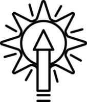 Sunrise Icon Or Symbol In Stroke Style. vector