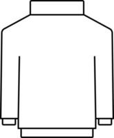 Turtleneck Sweater Icon Or Symbol In Stroke Style. vector