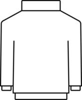 Turtleneck Sweater Icon Or Symbol In Stroke Style. vector