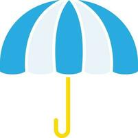 Umbrella Icon Or Symbol In Multicolor. vector