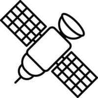 Satellite Icon Or Symbol In Outline Style. vector