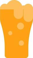 Yellow Color Beer Mug Icon in Flat Style. vector