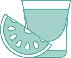 Isolated Watermelon Juice Icon in Flat Style. vector
