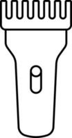 Line Art Trimmer Icon in Flat Style. vector