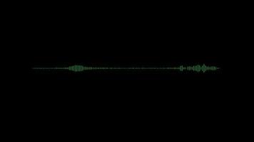 espectro Moviente barras audio igualada sonido olas metro lazo animación con alfa canal. video