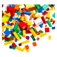 Pile of building block toys png