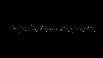 spectrum in beweging bars audio equalizer geluid golven meter lus animatie met alpha kanaal. video