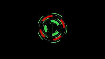 HUD circle interfaces, Hi-tech futuristic display, Hologram button, Loading, target, High Tech Concept Element with alpha channel. video