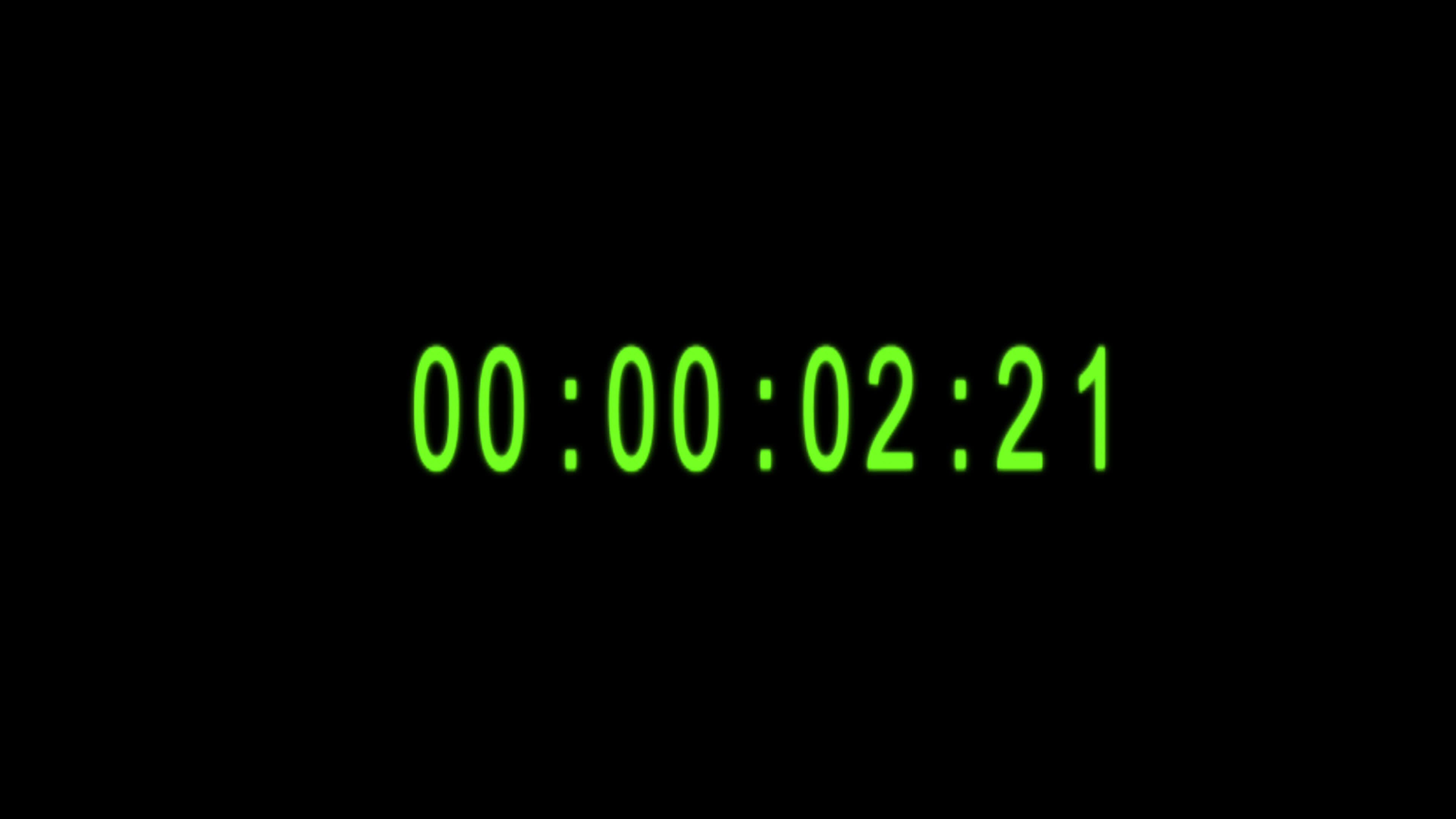 countdown digital clock time Digital timer timelapse animation with
