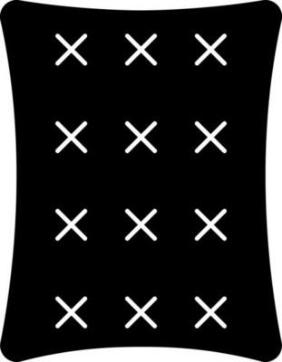 Biscuit Icon In Black And White Color.