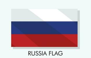 un bandera de Rusia vector vector ilustración modelo bandera Rusia nacional día y independencia día bandera diseño